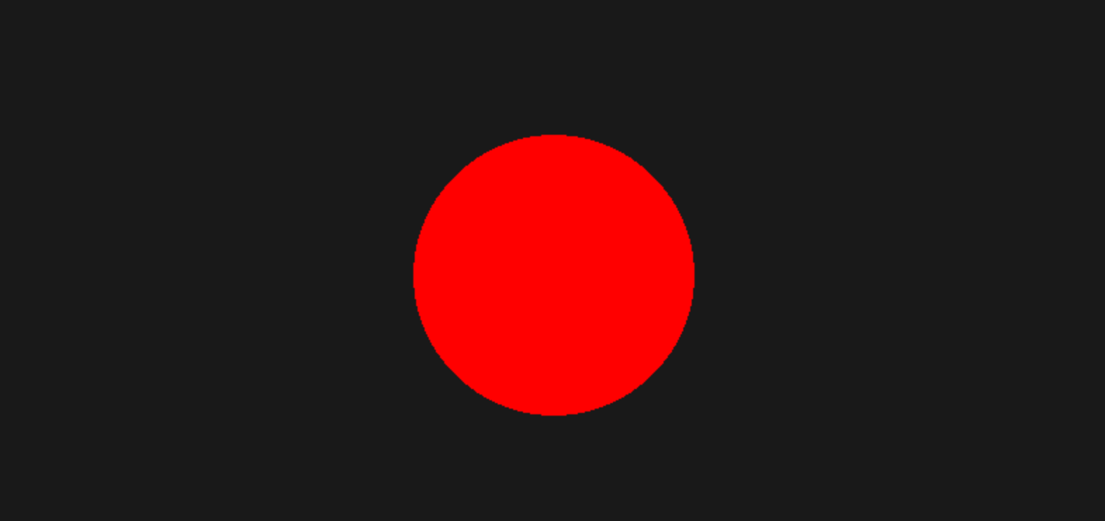 Ein Kreis wird durch die draw.circle-Funktion dargestellt